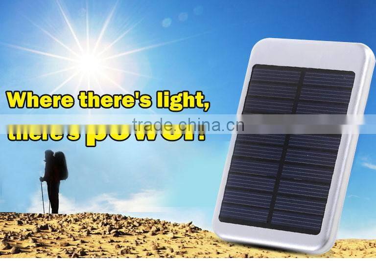 2015 New Design High Quality Mobile Solar Power Bank&solar charger