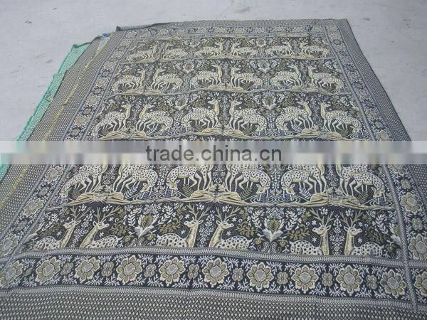 home cotton golden thread blanket