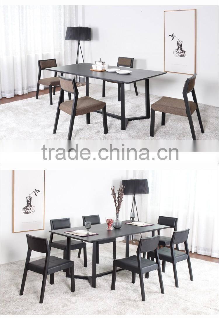 high quality modern elegant rectangle dinning table wood MDF dinning table