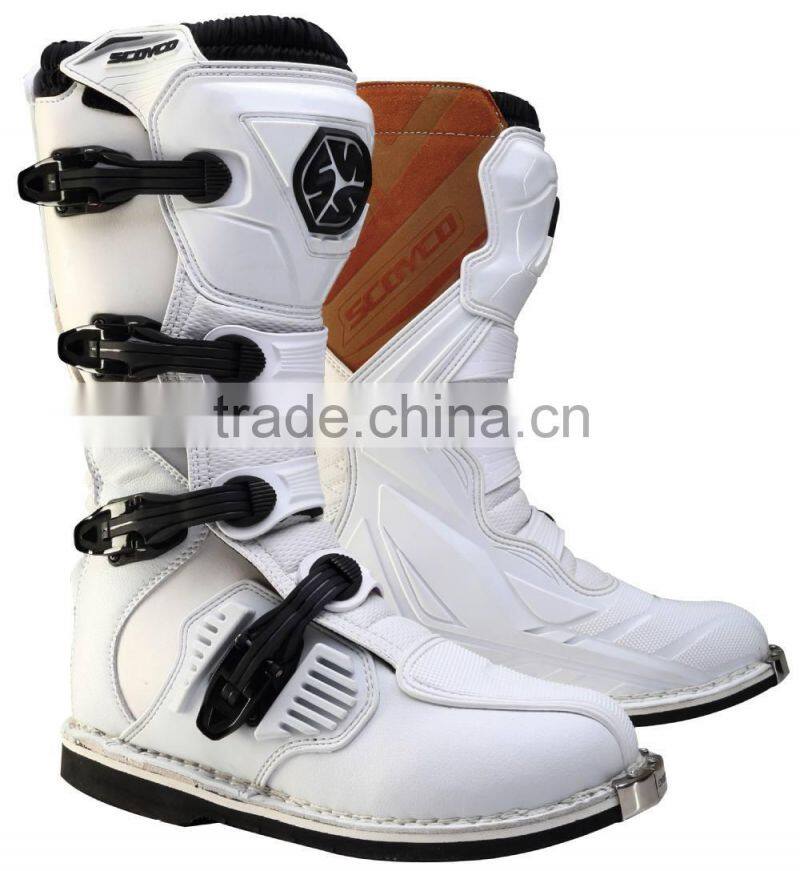 Fashion leather racing motocross boots MBM001 PROTECTIVE