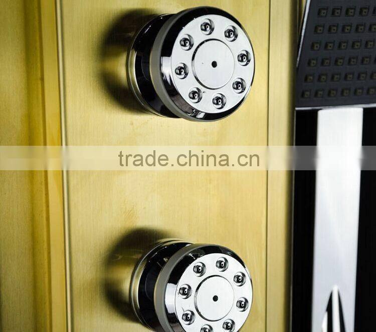 Hot sale golden panel column shower faucets Y-040
