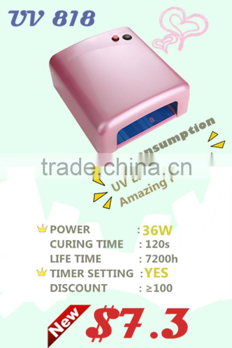 professional cost effective 818 UV Nail Lamp Nail Art Salon