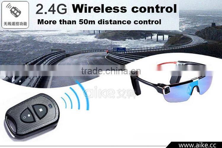 2016 New smart glasses portable camcorder hd action camera Full HD Wifi control 1080P 16 million Sport Sunglasses Camera