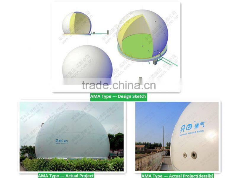 5000m3 Gas Storage Tank with Easy to install, repair and move, Aging resistance, Endure acid & alkali