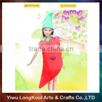 China factory direct sale carnival children pepper costume vegetable costume