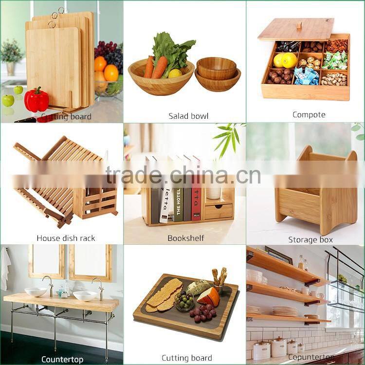 multipurpose round bamboo storage box set