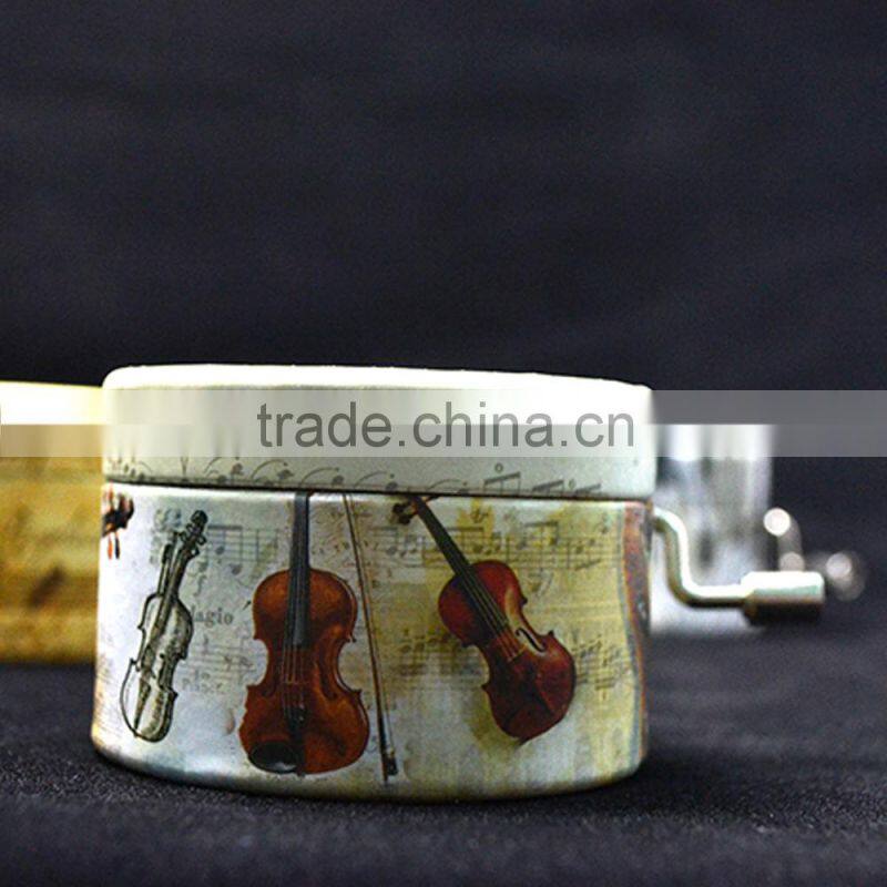 2015 sweet paper music box,handcrank paper music box