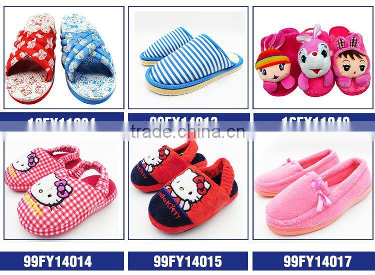 cotton animal kids home slipper,bunnies winter slippers for girls wholesale