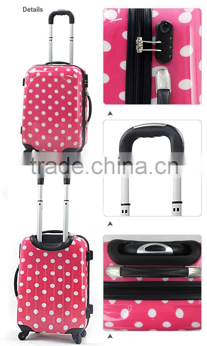 2014 new design lightweight abs pc luggage case, trolley suitcase