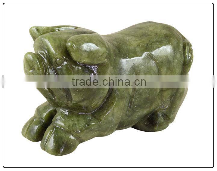 Auspicious Jade Feng Shui pig , pig statue