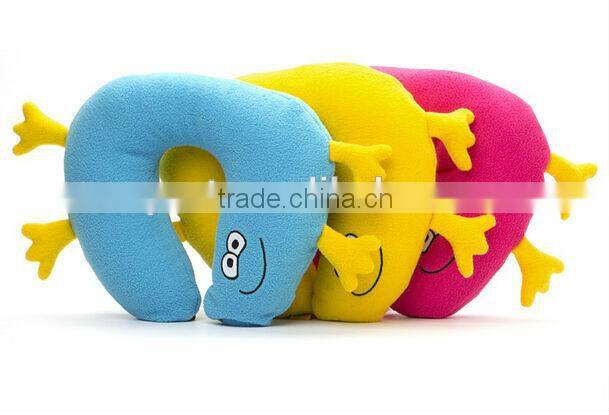 Comfort Car Travel Neck Pillow U shape Cheap Pillow/personalized travel neck pillow/Kids plush pillow with microbeads