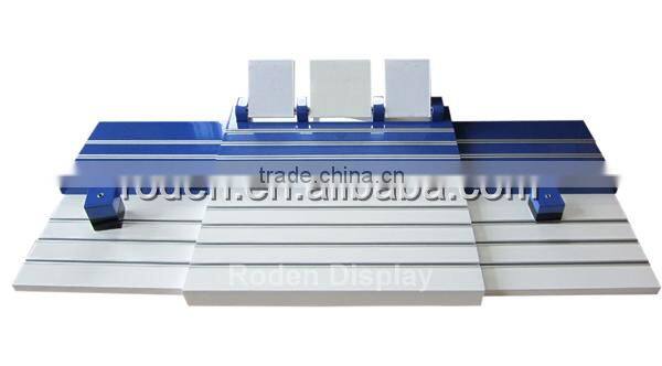 Customized fashion wood watch display stand retail store wood display stand