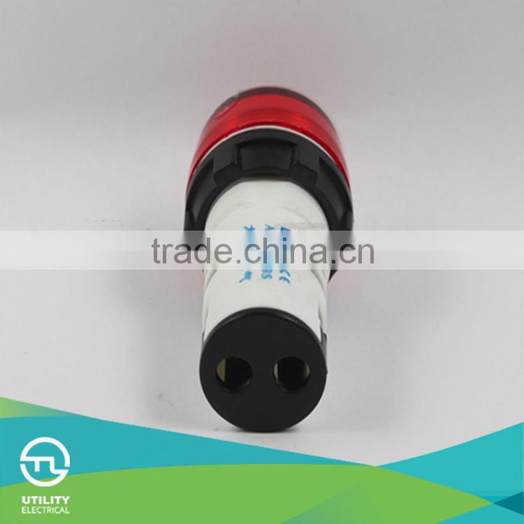 AC 220V Red LED Power Indicator Pilot Single Light Lamp 22mm with CE certification