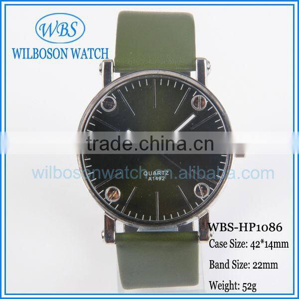 Hot sell wrist band watch with plastic case