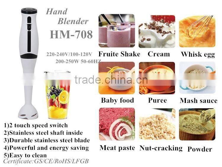 Stainless Steel Mixing Bowl Material and Plastic Housing cheap hand blender set