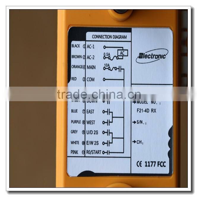 2016 new products telecontrol F21-4D CE FCC approved radio remote control