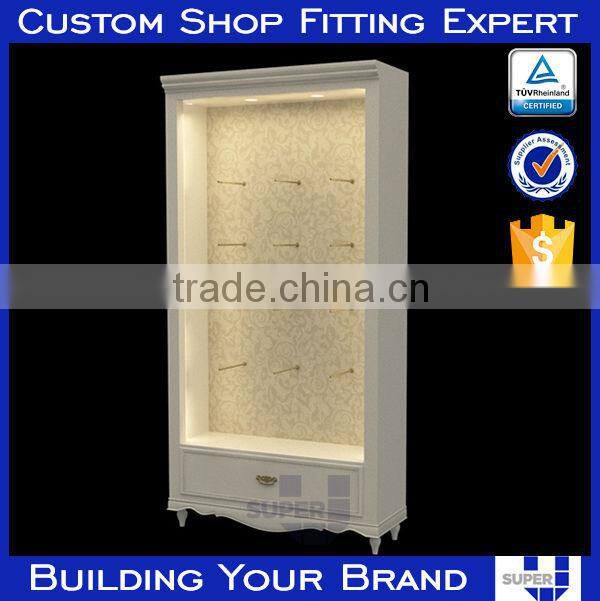 shop display steel shelving unit drawers with wire hook