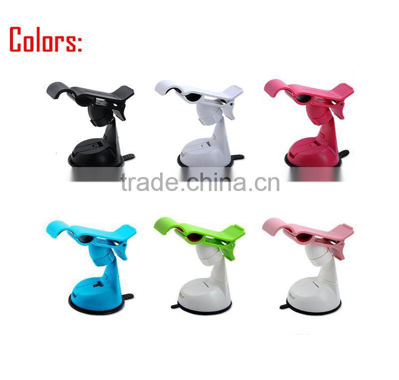 Universal Use Windshield One Hand Mobile Phone Car Holder with Window Suction Mount