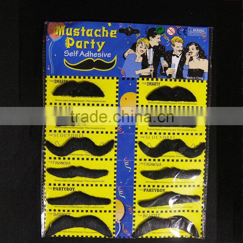 2015 funny artificial moustache beard fake moustache for sale