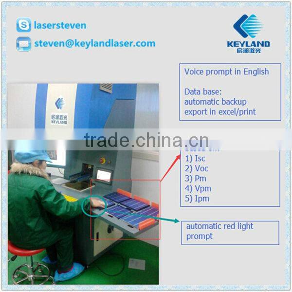 Sun Simulator Flash Lamp Solar Cell Test Machine