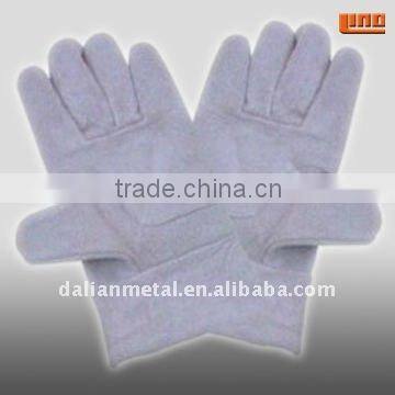 blue grain leather working gloves