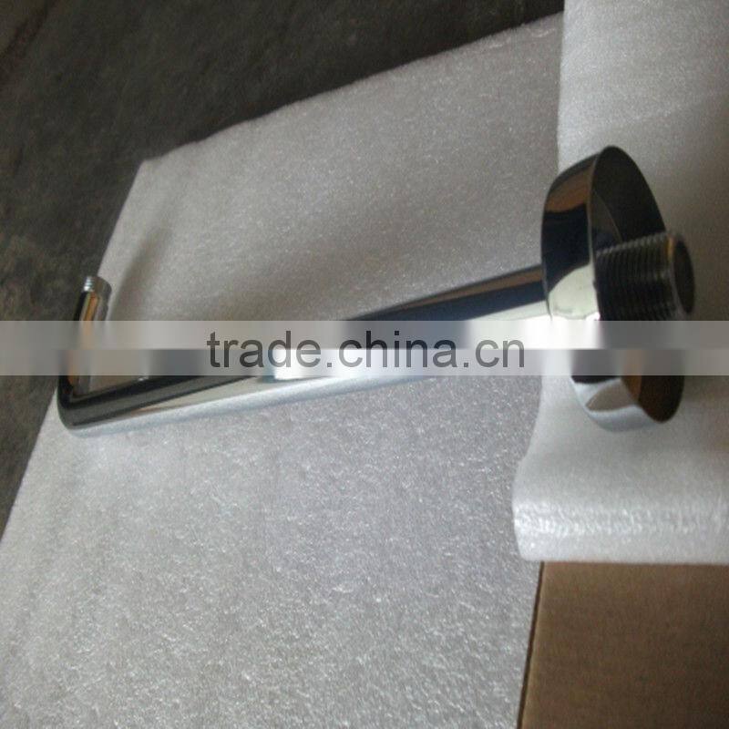400mm round brass chrome ceiling shower arm