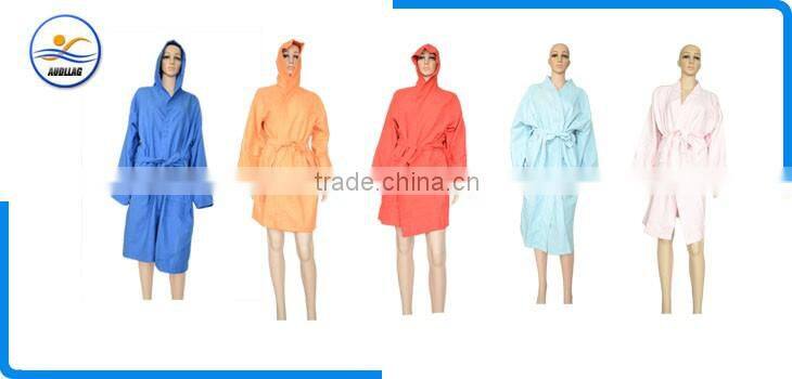 High standard fashion red microfiber bathrobe 2016