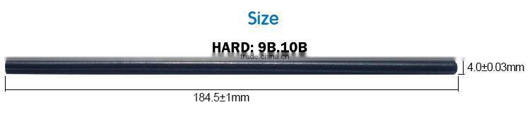 black mechanical 6b pencil 2mm lead