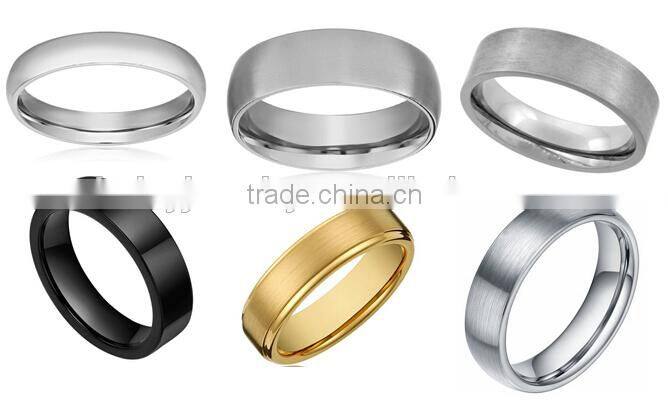 popular style China factory 8mm Flat titanium rings blanks
