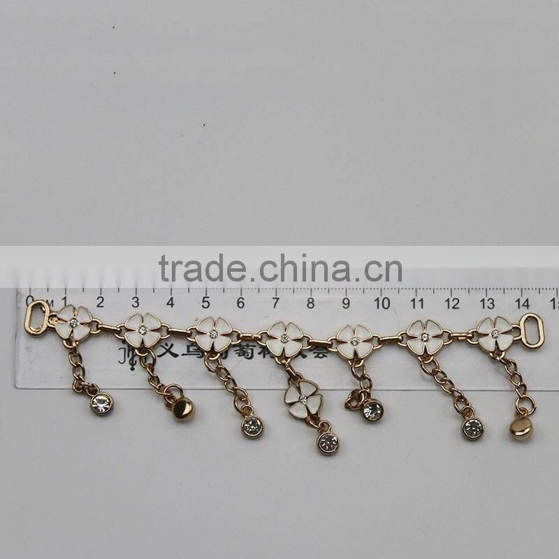 xuran metal buckle garment accessories strass chain link chain