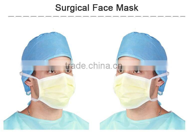 Hot sale blue PP disposable medical decor dust doctor surgical face mask