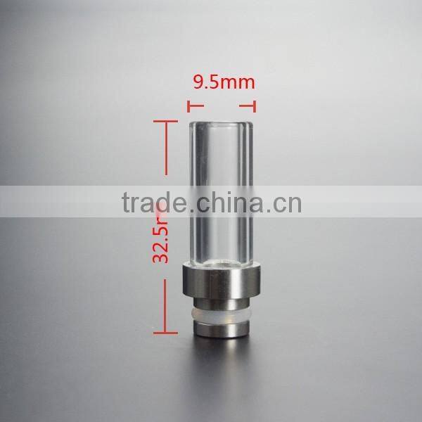 22 mm /28.5 mm base size wide bore colorful glass drip tips