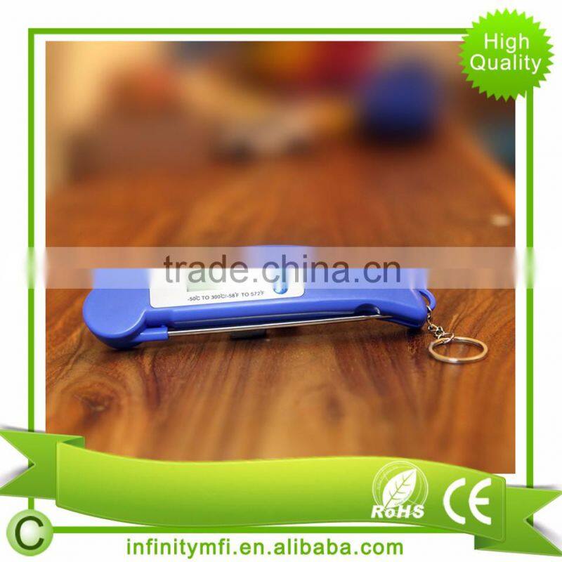 INDTH-881 Milk Water BBQ Electronic Digital Instant Read Thermometer Integral Folding Probe
