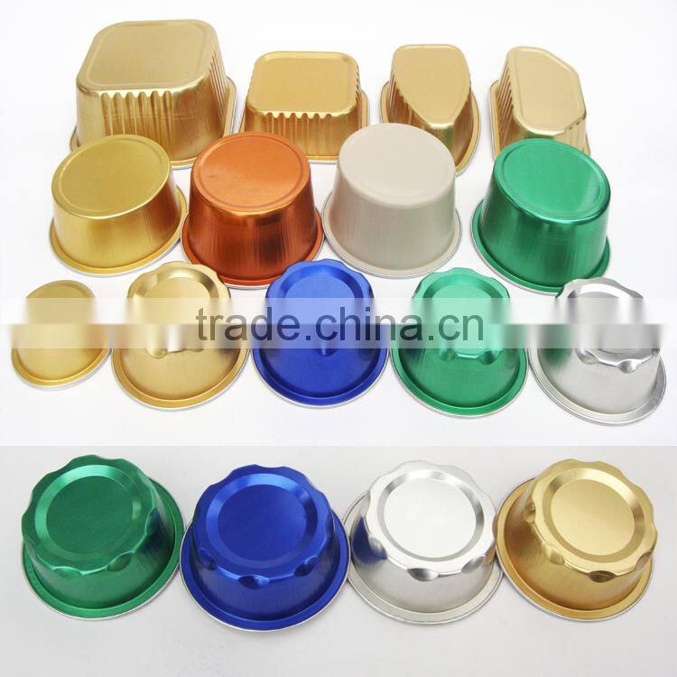 aluminum foil christmas pudding cup with lid in guangzhou