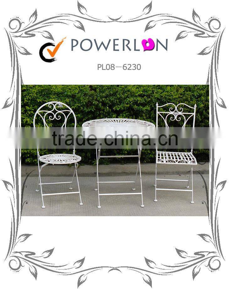 Discounted Antique Folding Wrought Iron Garden Chair Outdoor Furniture For Home Patio Backyard J14M TS05 G00 X00 PL08-6230CP