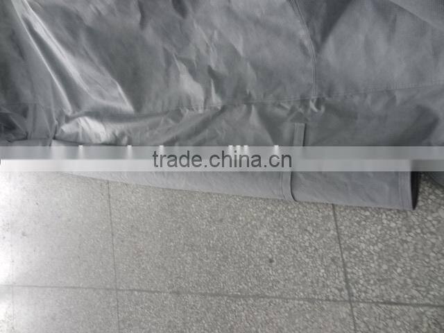 tailored travel trailer RV cover, OEM water-repellent breathable UV protection caravan cover, customized tourist trailer cover