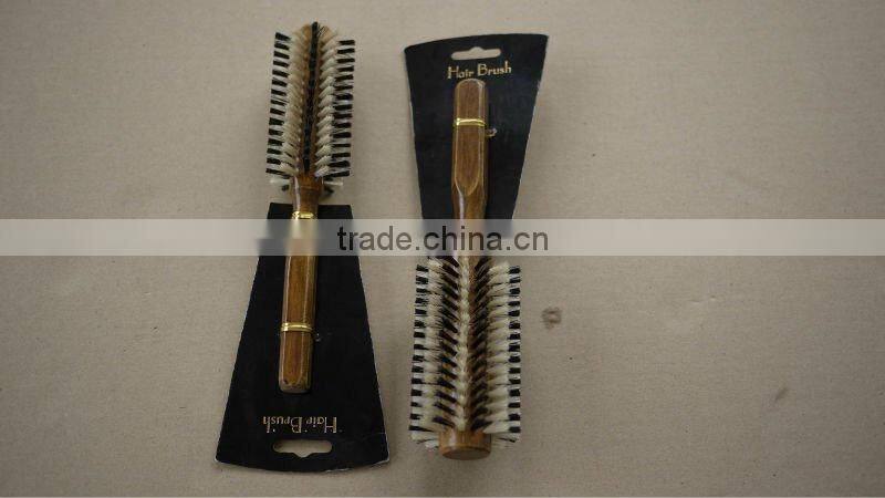 Wooden Handle Hair Roller Brush