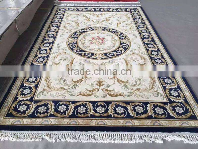 easy match chinese traditional design handmade newzealand wool carpet factory whosale chinese antique handmade wool carpet