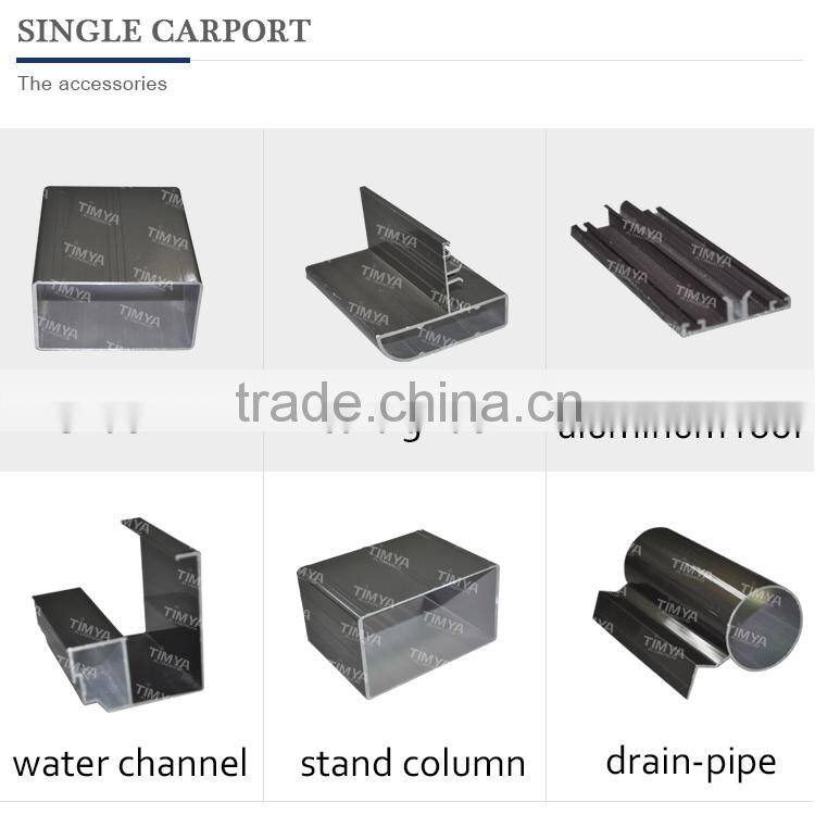 Aluminum Double Carport Single design
