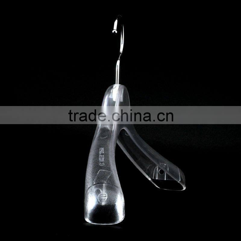 Transparent Plastic Jacket Hanger for Clothing Manufacturer