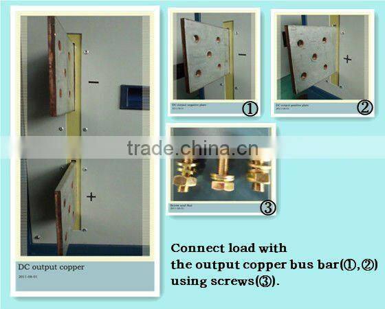 energy saving 20% high accuracy<0.03% 400A100V IGBT high frequency switching power supply