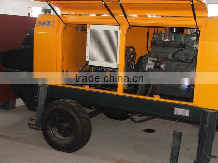 xiniu 40m3 Trailer concrete pump diesel engine concrete pump
