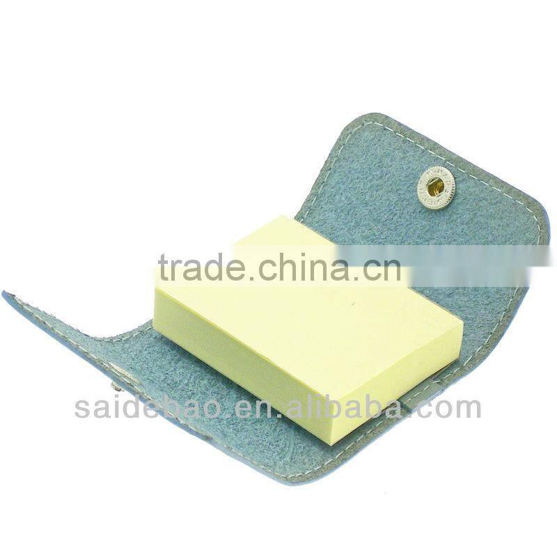 High quality leather note pad with pen holder