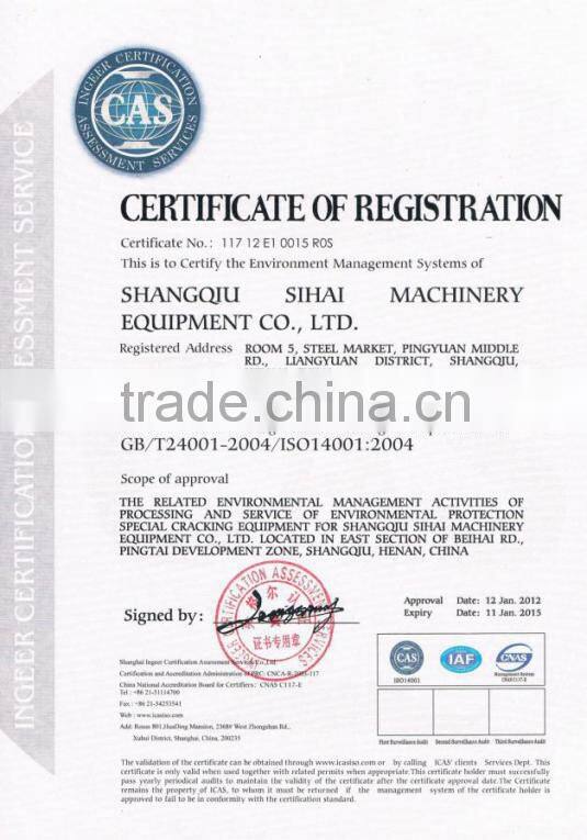 Pollution free Continuous Waste Tyre Oil Distillation equipment