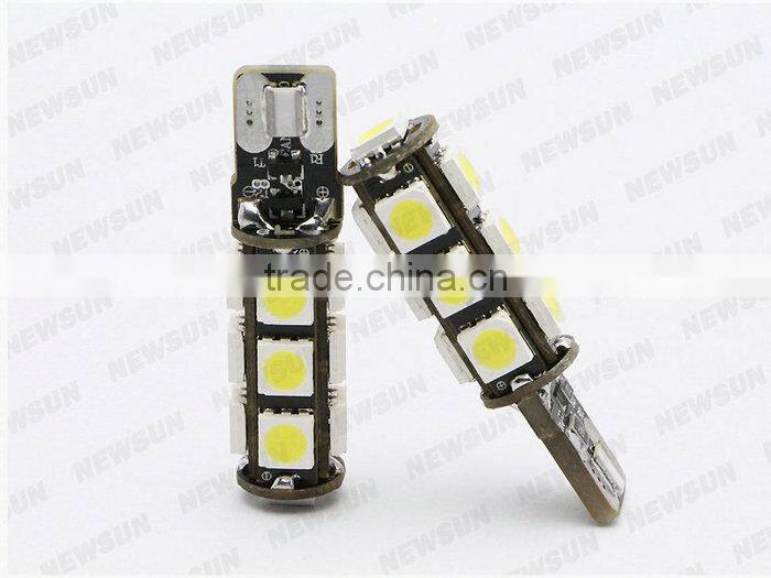 Canbus T10 W5W 13 leds ,Constant Current T10 W5W 13 leds,SMD5050 T10 13 smd white/blue/green/yellow/red Led Lamp