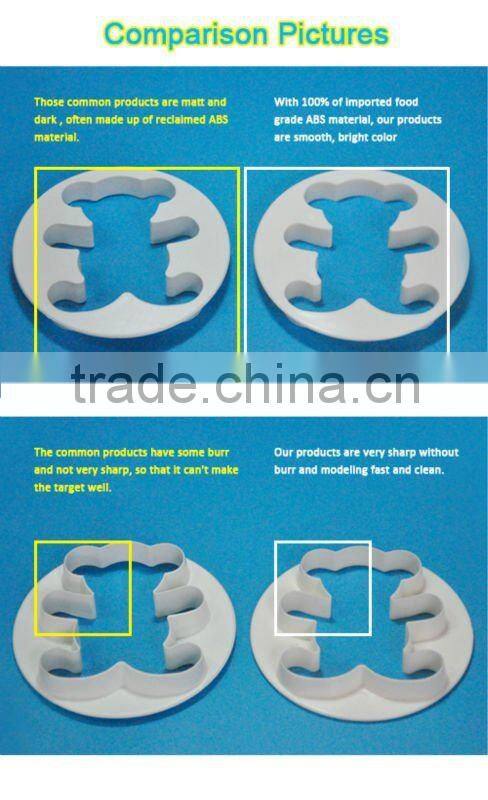 Plastic butterfly fondant cake cutter set 4,cake decorating tools set