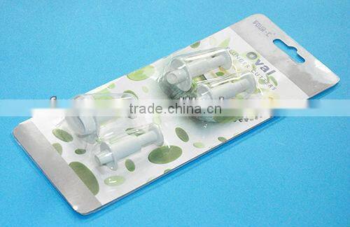 Plastic oval fondant plunger cutters,useful cake decorating tools