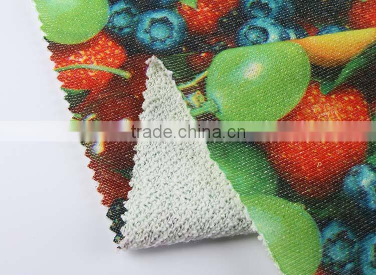 Famous Brand New Design Wholesale polyester french terry fabric forsweater for women