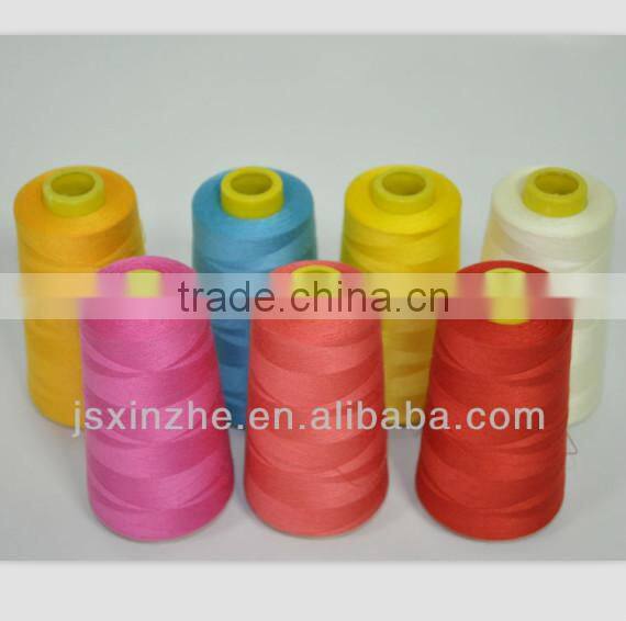 CHEAP High tenacity 20S/2 dyed spun polyester Sewing Thread 2000Y