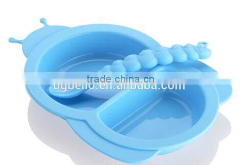 Eco-friend Food Grade FDA&LFGB Approved Silicone Baby Bowl Kids Droop Resistant Bowl